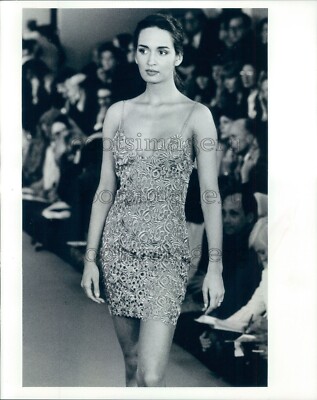 navy blue dress for baby girl 19 Unforgettable Calvin Klein Runway Looks [PHOTOS] main image 1