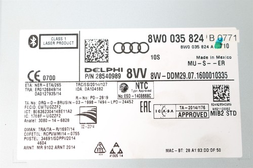 Audi A4 8W A5 F5 S Q5 Fy Central Computer Mmi Multimedia Main Unit 8W0035824B - Picture 7 of 8