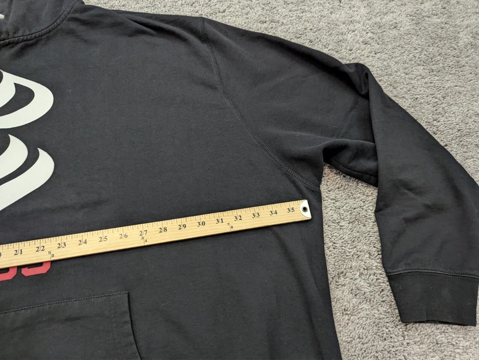 Chaqueta clásica Rocawear para hombre 6XB sudadera con capucha cremallera completa logotipo polar negra Foto 4 de 4