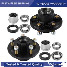 2 Trailer Idler Hub Kits 5 On 4.5 For 3500 Lbs Axle 5x4.5 5 Lug Trailer Hub Kit