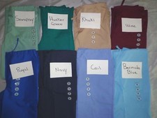 White Swan Drawstring Flare Scrub Pant Back elastic 2 Side Pocket 14123 Sz Small