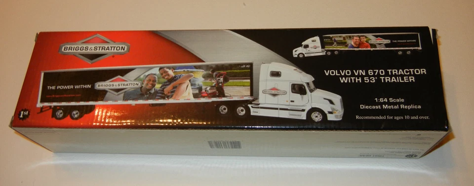 First Gear Briggs & Stratton Volvo VN 670 Tractor w/53' Trailor Die Cast, NEW - Image 3 of 3