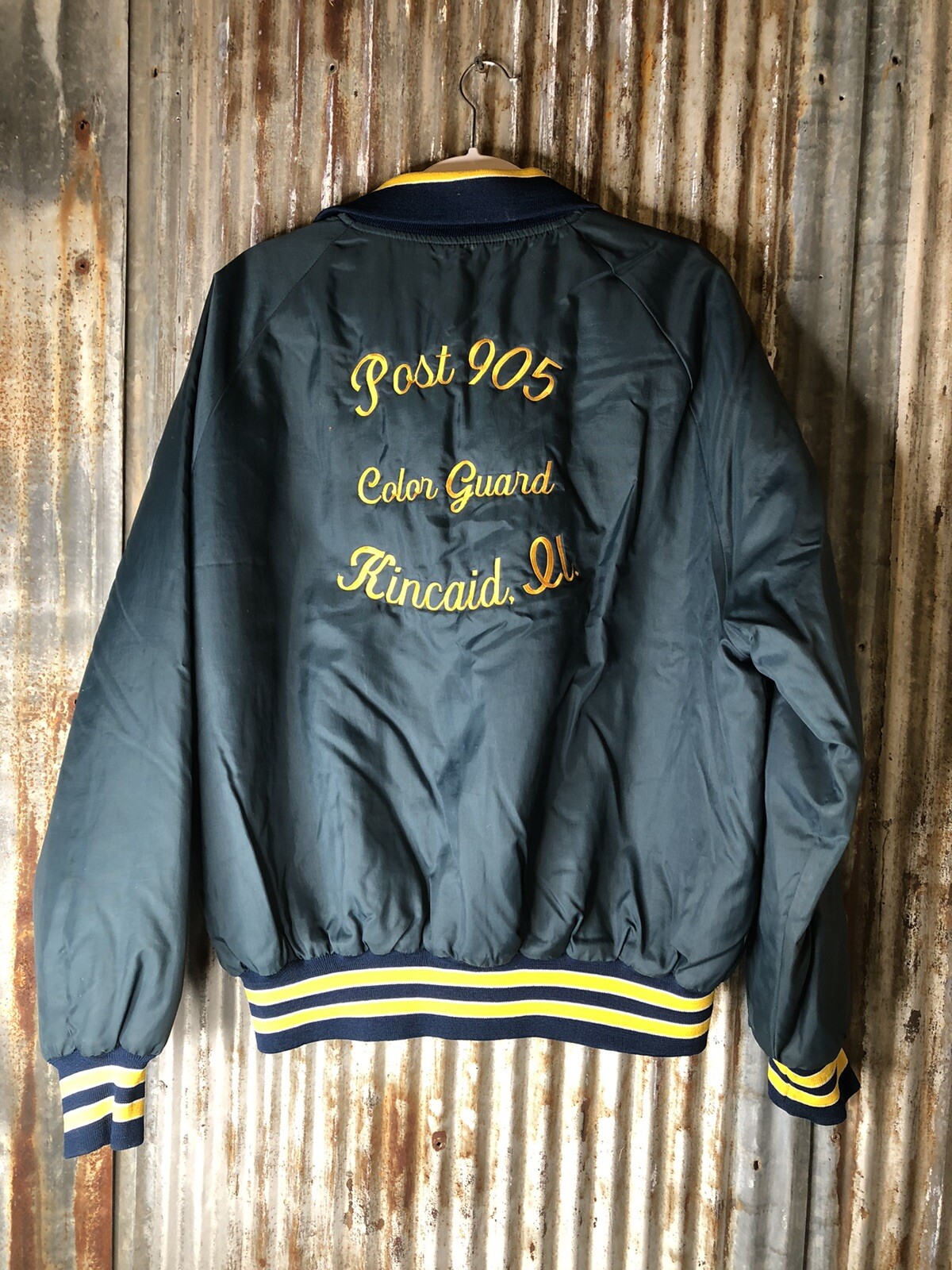 KINCAID IL POST 905 AMERICAN LEGION HOLLOWAY COLOR GUARD VARSITY JACKET