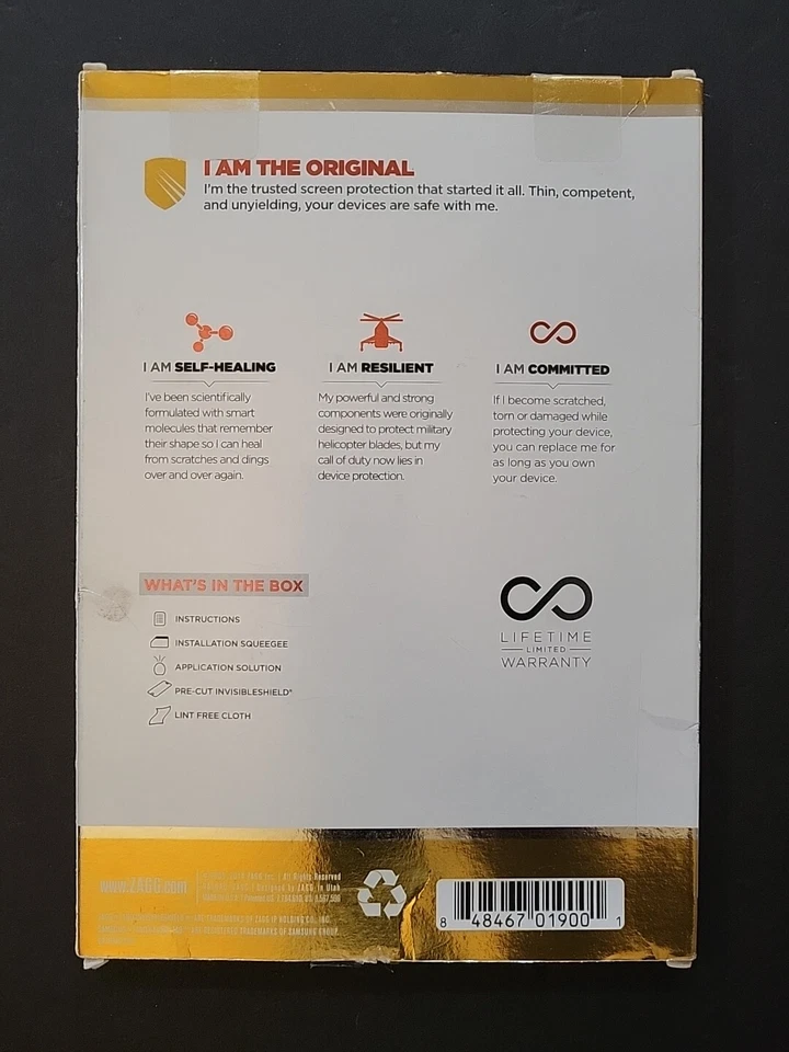 ZAGG Invisible SHIELD Original for Samsung Galaxy Tab 4 7.0 NEW SM-T230NZ - Image 2 of 2