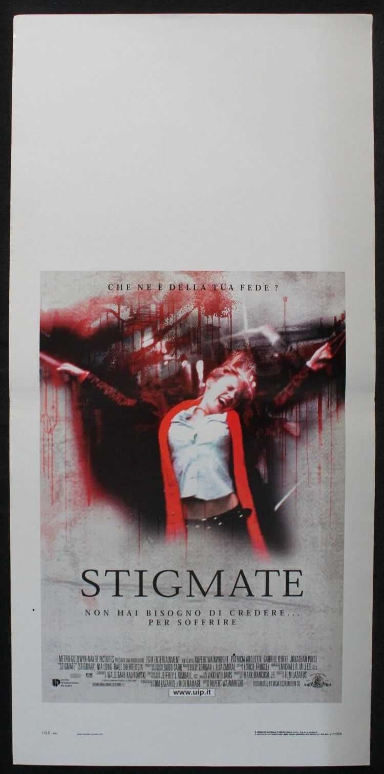 Locandina originale film Stigmate (1999) - Regia di Rupert Wainwright