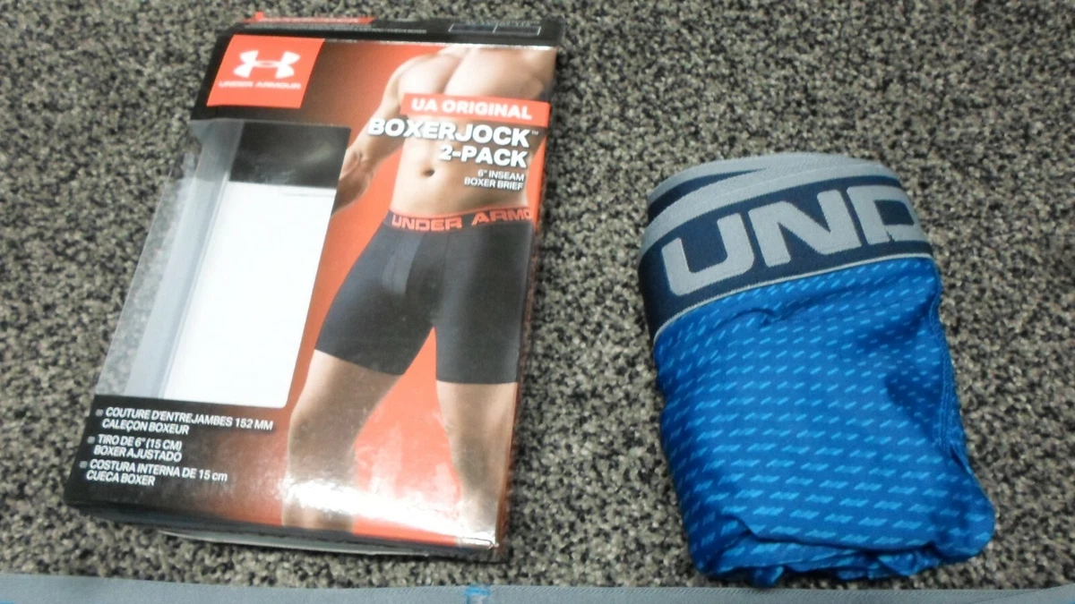 Men's Under Armour Boxer Jock 2-Pack 6 Inseam Charged Cotton Underwear  size xxl