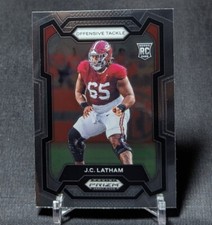 J.C. Latham Rookie 2024 Prizm Draft Picks Card #135 Alabama Crimson Tide/Titans