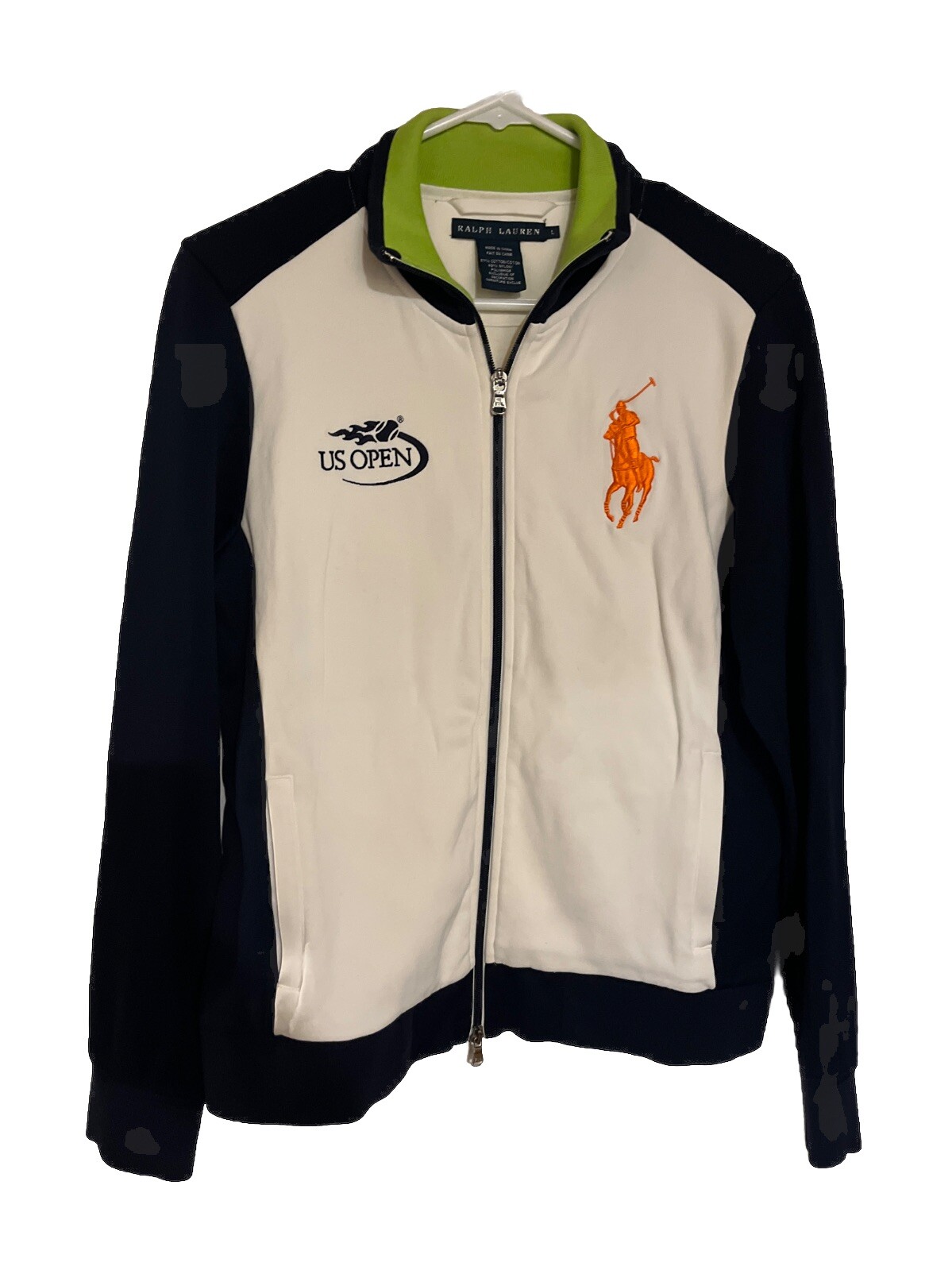 POLO Ralph Lauren giacca donna zip taglia media M US Open Big Pony 2010 L