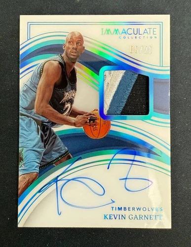 2022-23 Immaculate Kevin Garnett FOTL Vertical Patch Auto /21 #IPA-KGA