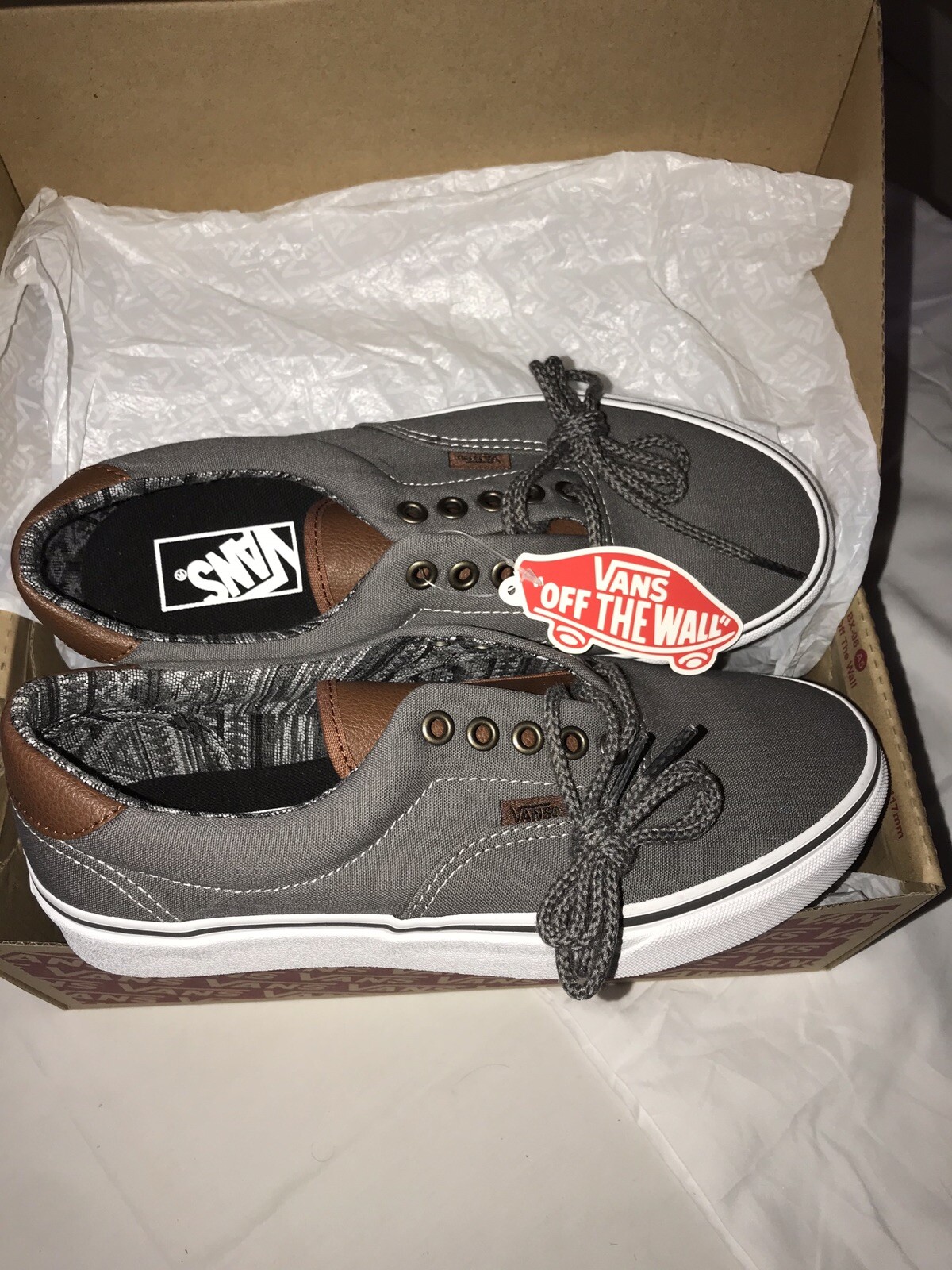 Vans Era 59 Men Size 7 Gray Sneakers New In Box-image