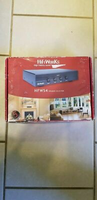 HiFi Works HFWS4 Speaker Selector Hi Fidelity Sound For Home
