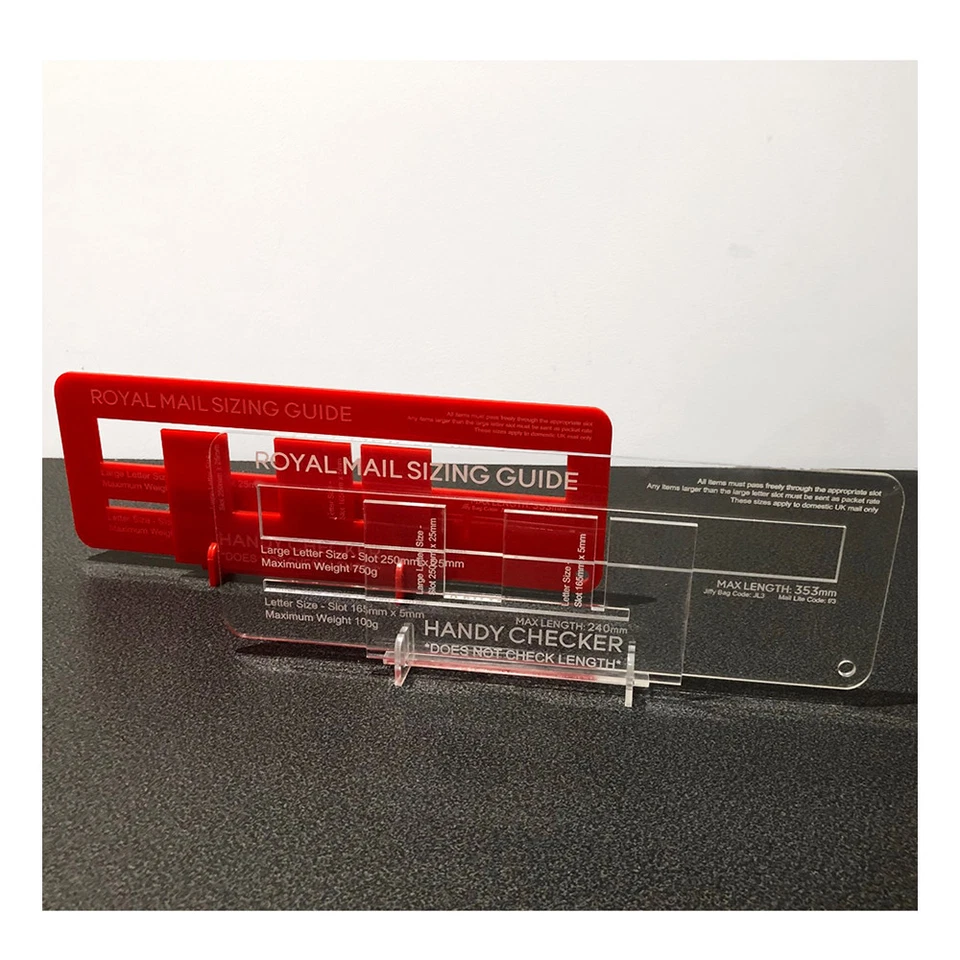Royal Mail Postal Template Letter Size Guide Checker, Letter Size Template check