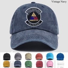 Custom Embroidered Hat US Army 2nd Armored Division Hell On Wheels Veteran