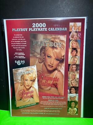 Vintage Original Print Ad   2000  PLAYBOY     Playmate Calendar