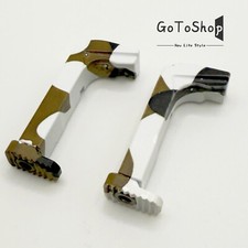 2 PK Extended Mag Release for for Glock GEN 3, 17, 19, 26, 34, Aluminum Tan Camo