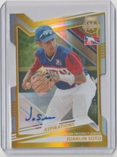 2022 Panini EEE Juarlin Soto DPL Gold Aspirations Auto 20/24 