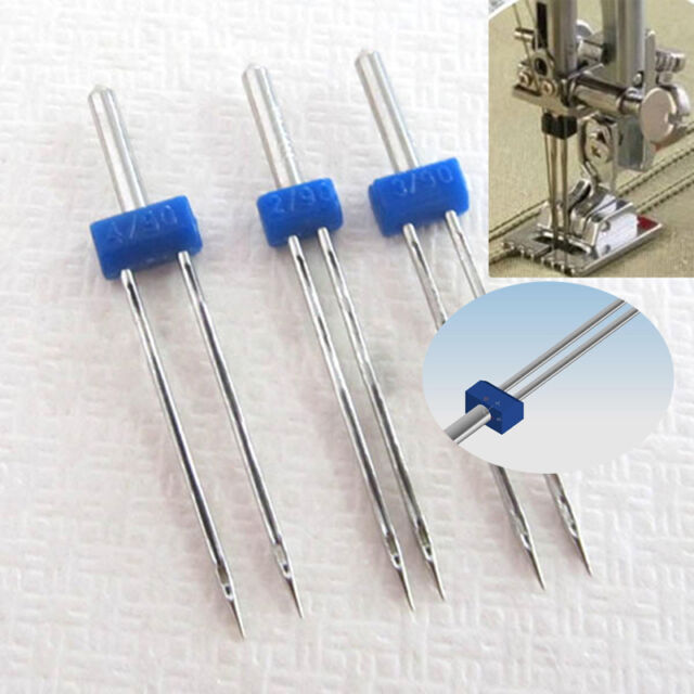 3Pcs Twin Double Needle Size 2.0/90 3.0/90 4.0/90 Sewing Machine Needles Pin A