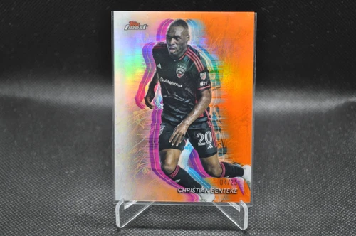 Christian Benteke 2024 Topps Finest MLS #20 Holo Glow Orange Refractor /25