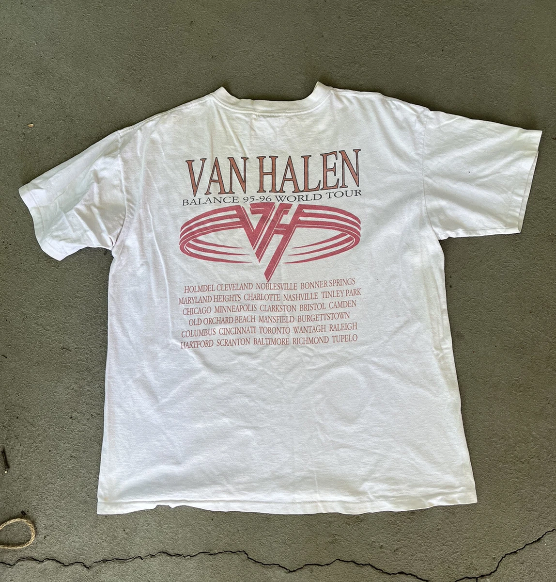 Vintage 1995 - 96 Van Halen Balance World Tour Shirt XL | eBay