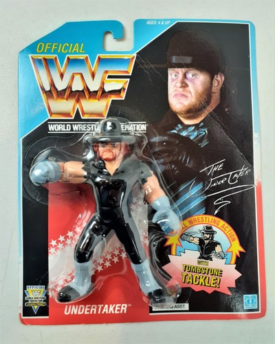 WWF Undertaker Wrestling Figure Blue Card 1991 Has...