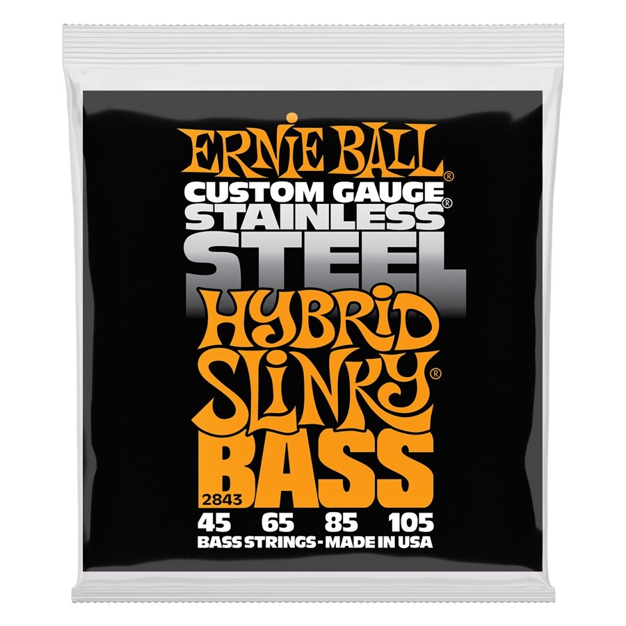 Ernie Ball 2843 Hybrid Slinky Stainless Steel 45-105 OUTLET FINE SERIE MUTE PER