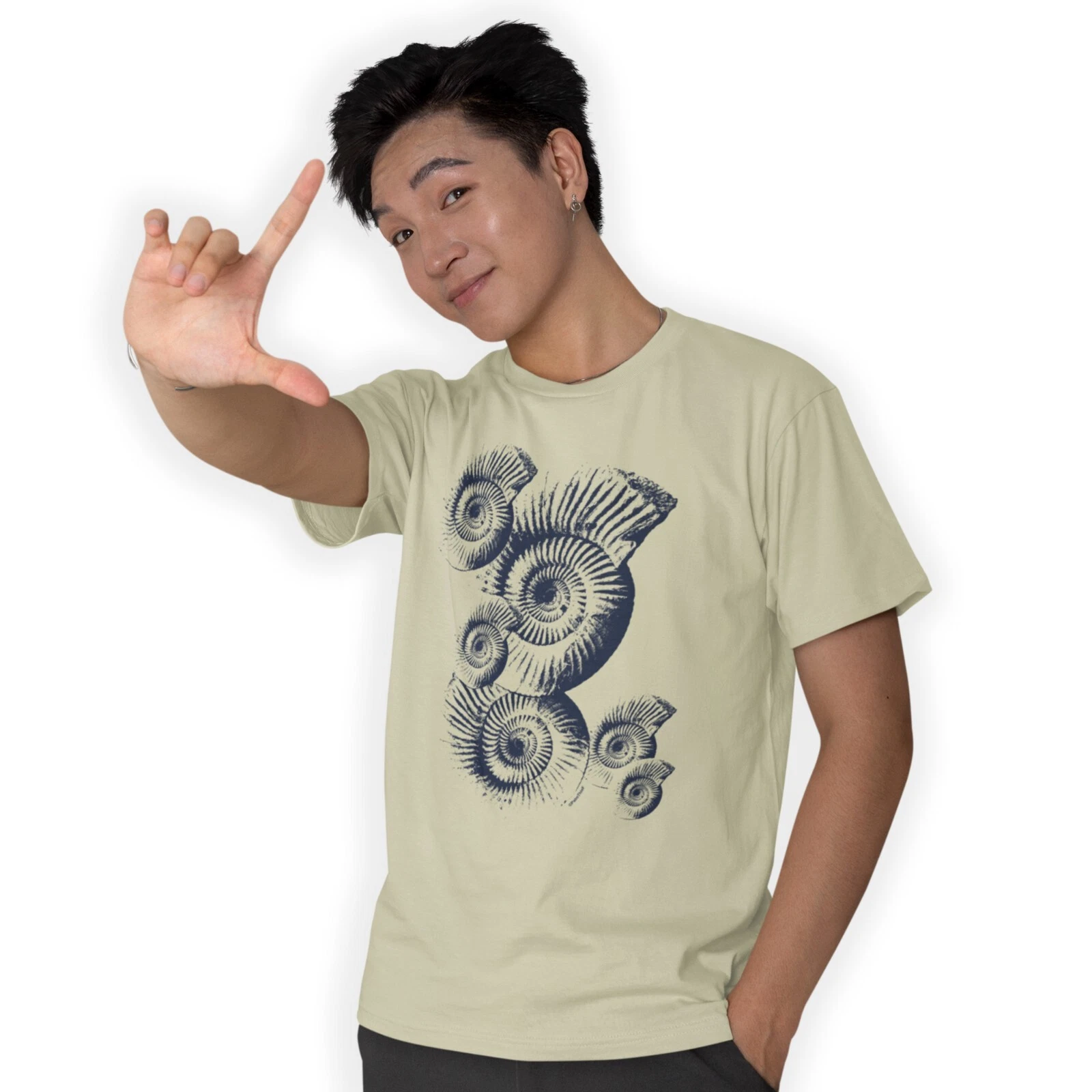 Ammonites Fossil T-Shirt The Jurassic Coast Extinct Marine Creature