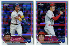 2023 Topps Chrome Refractor Complete 220 Card Set Including MVP Buybacks