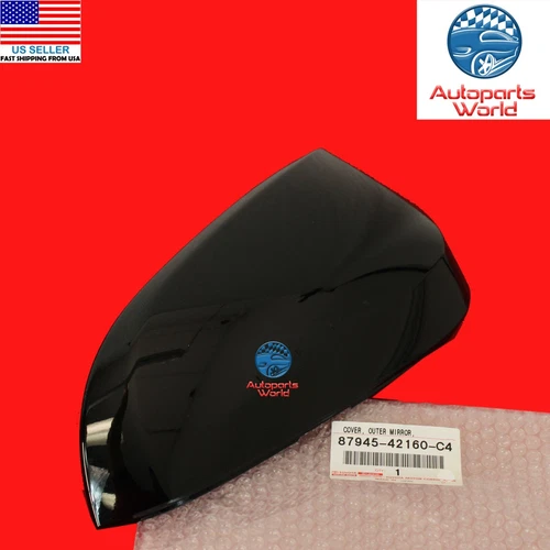 GENUINE TOYOTA 14-24 4RUNNER LEFT DRIVER MIRROR BLACK 218 COVER 87945-42160-C4