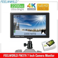 FEELWORLD FW279 7'' DSLR Camera Field Monitor 2200nits Bright HD LCD 4K HDMI IPS