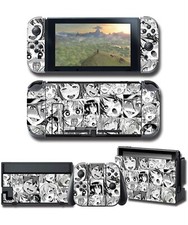 Vinyl Decal Skin Sticker for Nintendo Switch, Anti-Scratch Set Faceplate Joy-Con