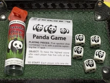 Panda Dice Game - Instructions with 5 Dice Tabletop Gaming D6 RPG Tabletop Games
