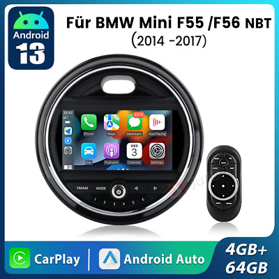 8-Kern Carplay Autoradio Für BMW Mini Cooper F55 F56 14-19 GPS Navi 4G BT 4+64G