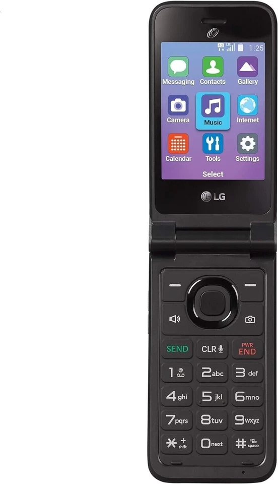 LG Classic Flip L125DL - 8GB - Gray (TracFone) (Prepaid) LOCKED TO TRACFONE. - Image 2 of 4