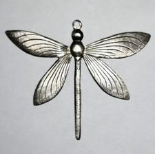 925 Silver Dragonfly Pendant 6.53g 5.18cm x 6.18cm - UK!