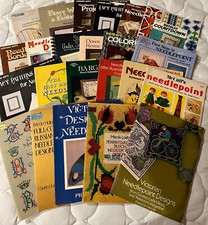 NEEDLEPOINT - 23 Booklets filled with projects - Great assortment -