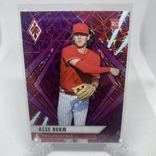 Alec Bohm RC 2021 Panini Chronicles Phoenix Purple Velocity No. 17