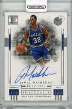 2017-18 Panini Impeccable Jamal Mashburn Autograph 98/99