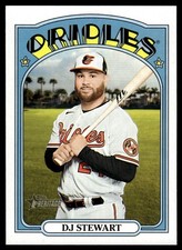 2021 TOPPS HERITAGE BASEBALL CARD DJ STEWART #611 BALTIMORE ORIOLES 6484