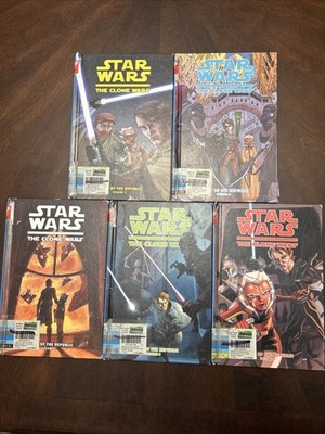 Partial Series Set Star Wars Clone Wars Adventure Vol. 1 -3, 5  and 6 Ex Lib