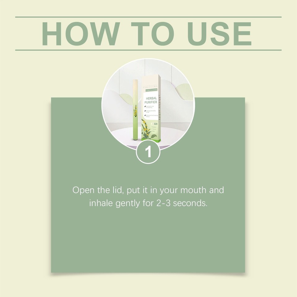 2pcs Herbal Mullein Lung Cleanse Herbal Purifier Inhaler For Lung ...