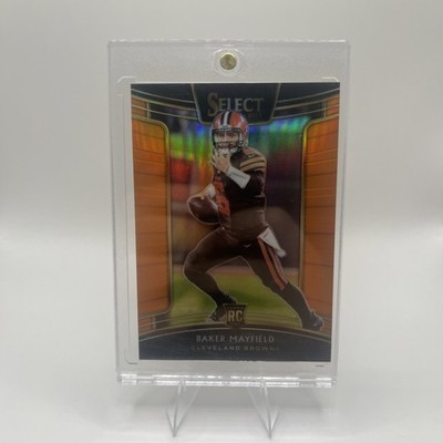 PSA 9 MINT 2018 Panini Select Orange Prizm BAKER MAYFIELD Rookie RC /49