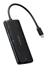 ELECOM USB-C Hub Docking Station 7in1 PD Compatible 100W LAN Port HDMI 4K60Hz Hi