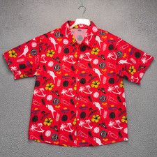 Margaritaville Rockford Ice Hogs Hawaiian Shirt Mens XL Red Button Up Corona SGA