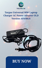 Targus Universal 90W Laptop Charger AC Power Adapter OLD Version APA90US
