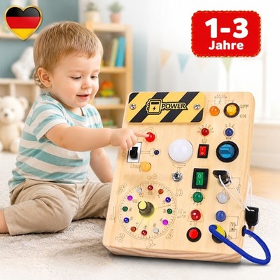Busy Board, Montessori Spielzeug Für Ab 1 2 3 4 Jahre Kleinkinder Baby Activity.