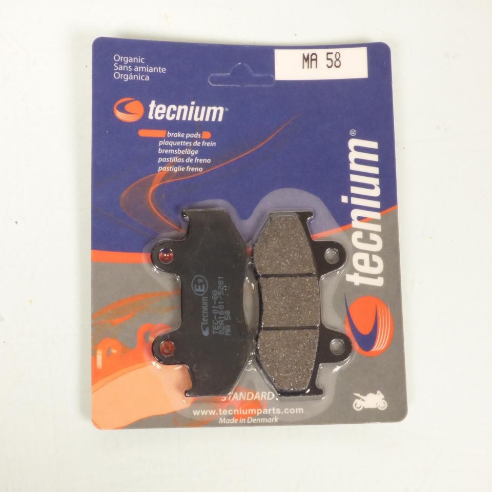 Plaquette de frein Tecnium MA58 premium en alliage durable pour moto Honda MTX 80