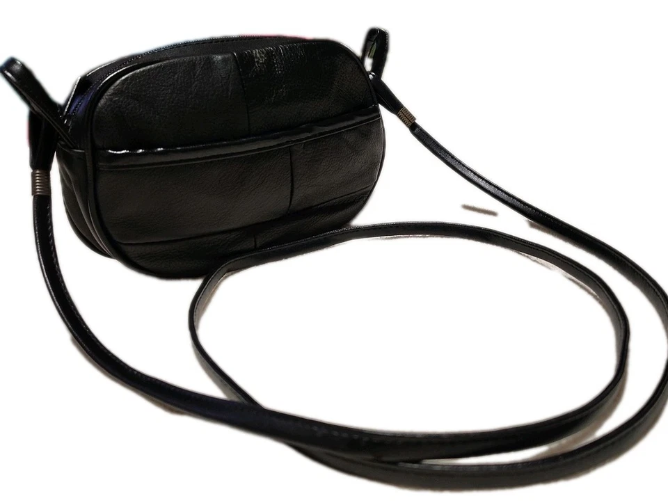 Bolso Bandolera BH Smith Hecho por el Hombre Cuero Pequeño Negro Foto 2 de 4
