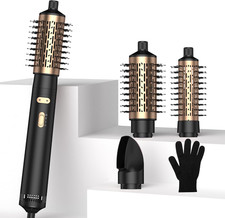 3 in 1 Rotating Hair Dryer Brush,Negative Ionic Professional Brush Blow Dryer wi