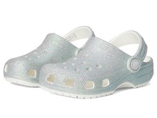 Crocs Toddlers' Classic Glitter Clogs - White