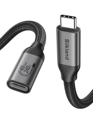 40Gbps USB 4 Extension Cable for Thunderbolt 4, [240W Charging, 8K 60Hz] USB ...